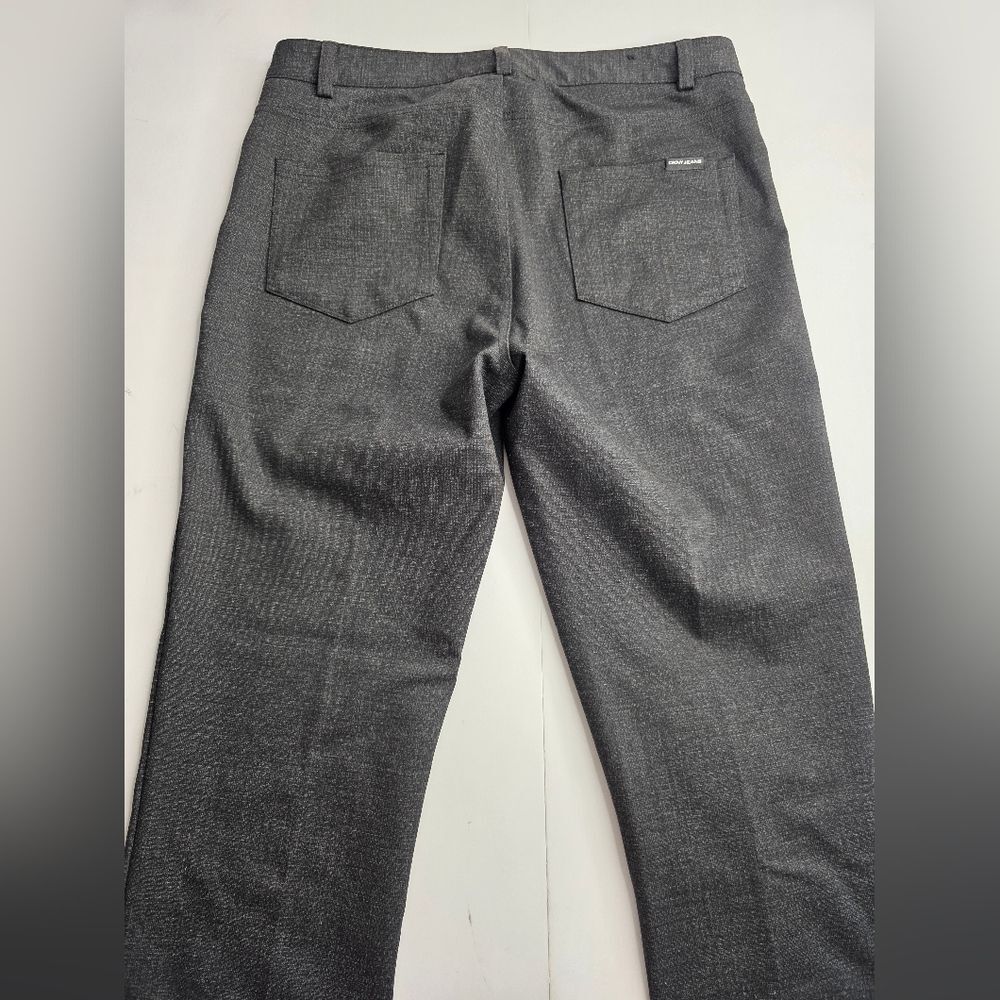 DKNY M 6-8 Dark Gray High Waist Dress Pants Straight Leg Ponte Office Cd-1731 - Picture 13 of 15